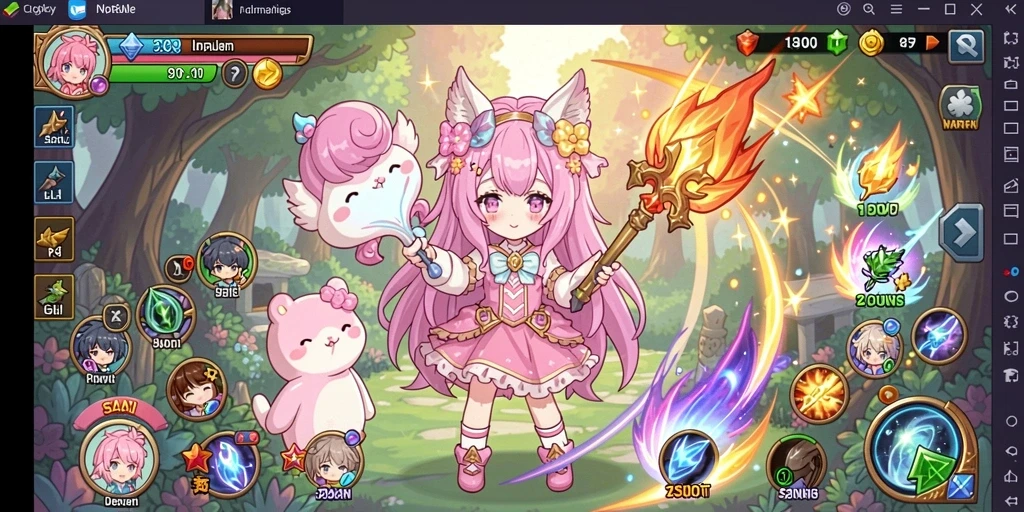 Visual berkualitas tinggi dari karakter dalam game.