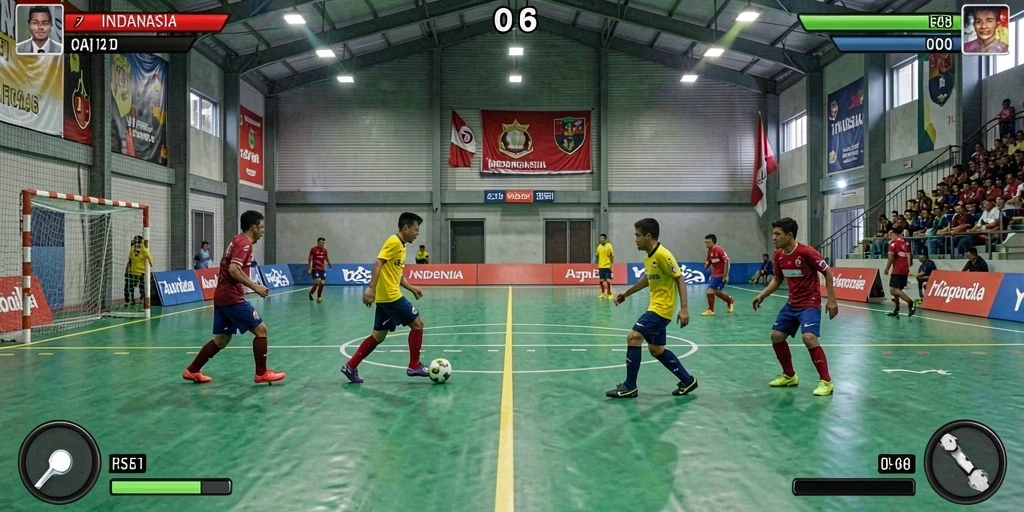 Momen kompetisi seru antar pemain di multiplayer.