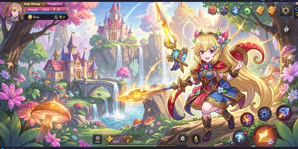 Screenshot menggambarkan salah satu level permainan yang seru.